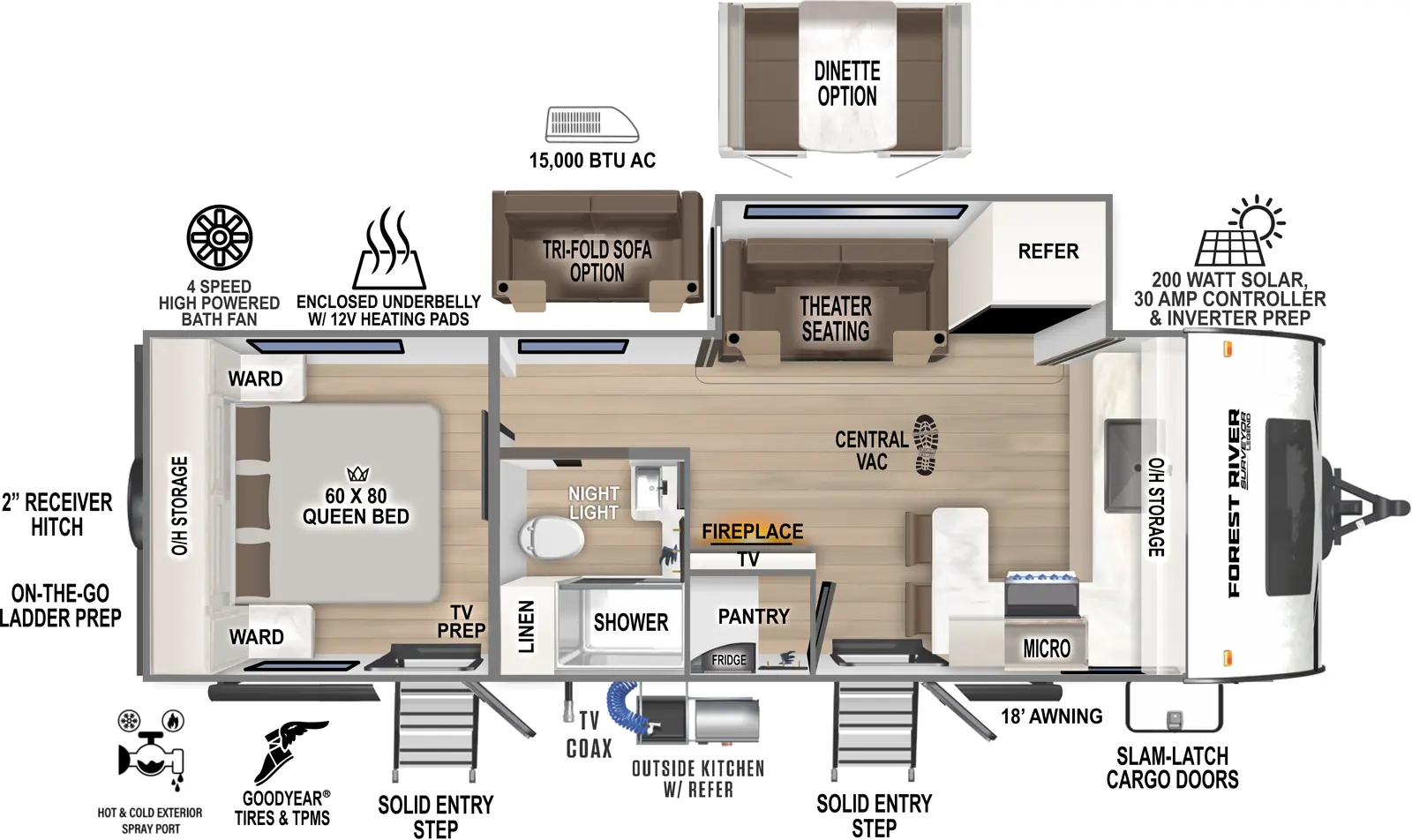 Surveyor Legend 235FKLE Floorplan